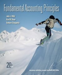 Fundamental Accounting Principles, 20th Edition